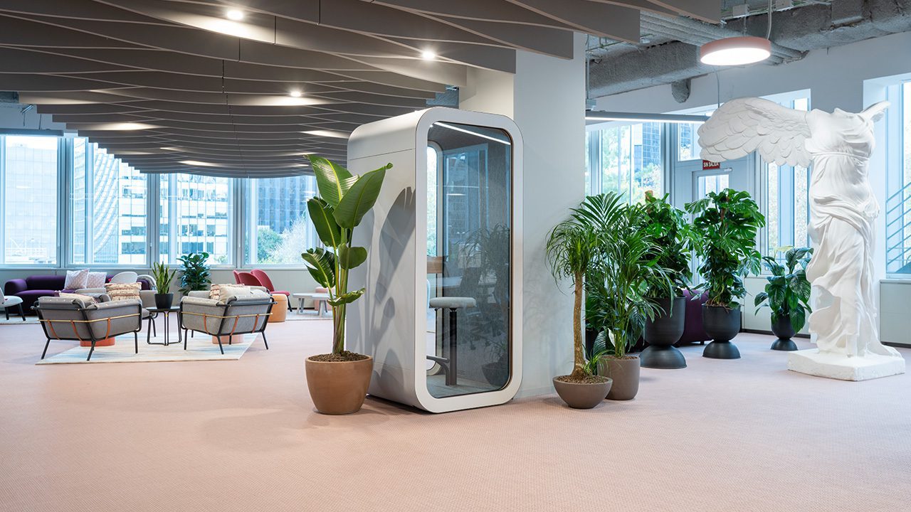 Modular office pod example