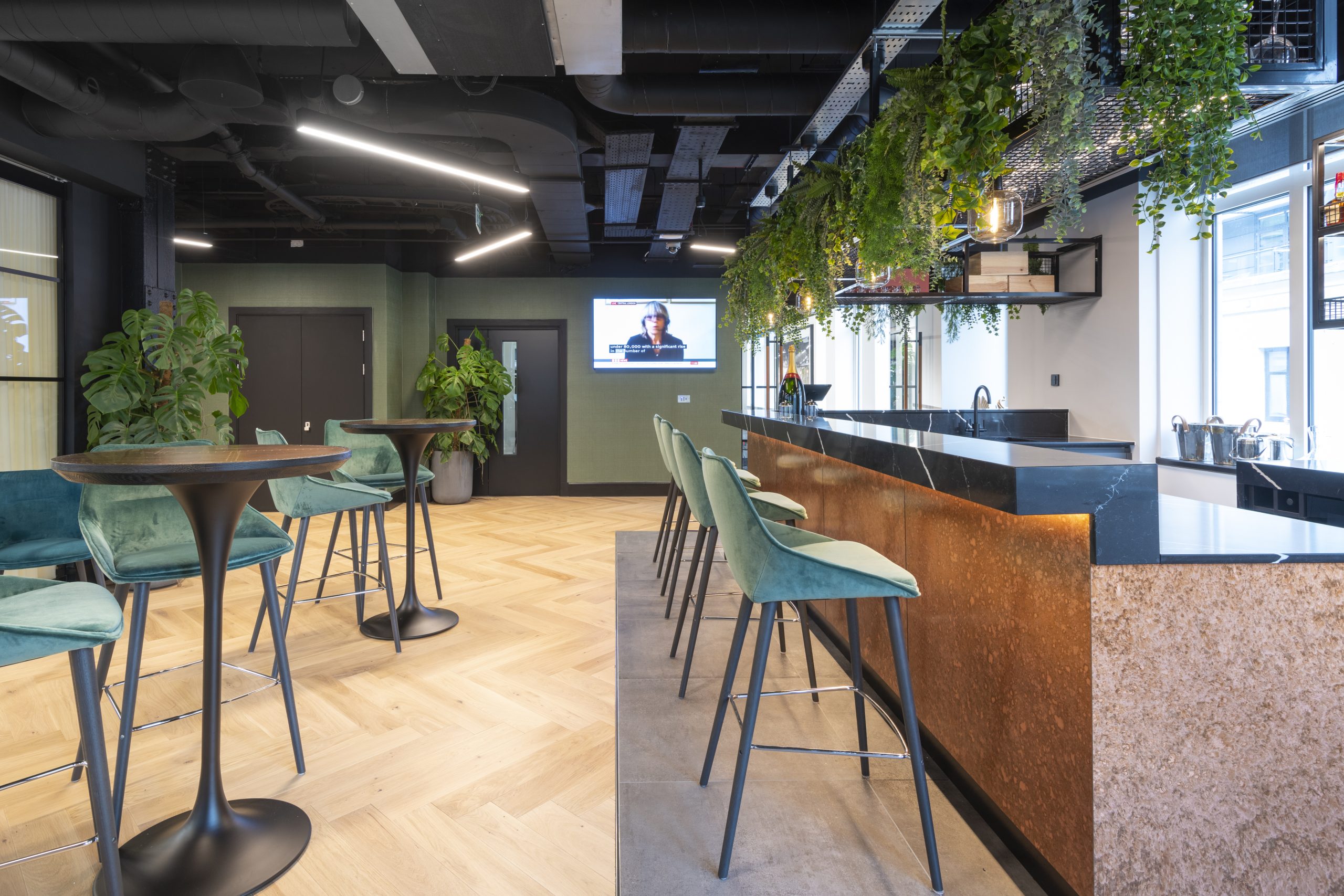 Private focus pod in open plan office