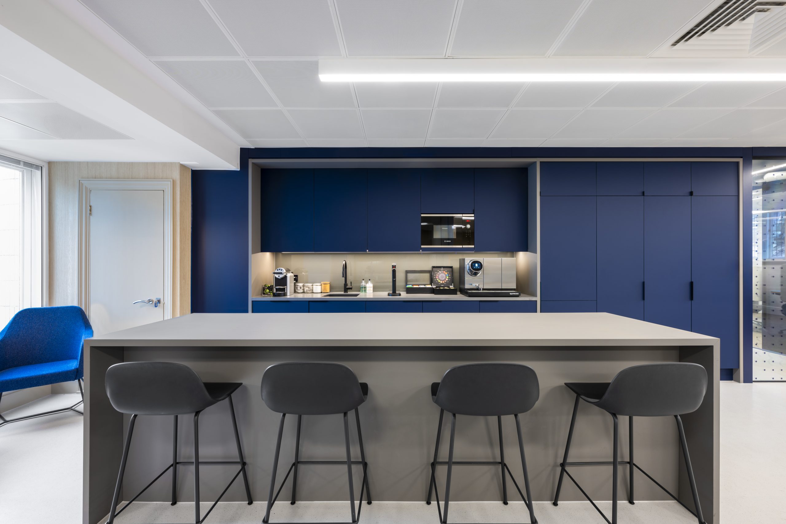 Technology company office interior with premium fit-out