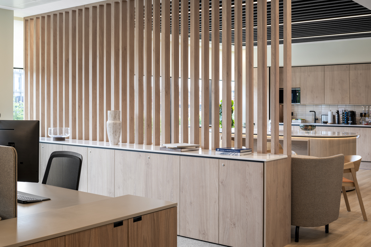 Design and build office project with quality finishes and natural materials